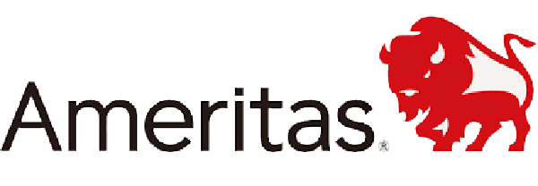 Logo of LendingClub,Logo of Ameritas with the word 'Ameritas' in black text and a red buffalo graphic.